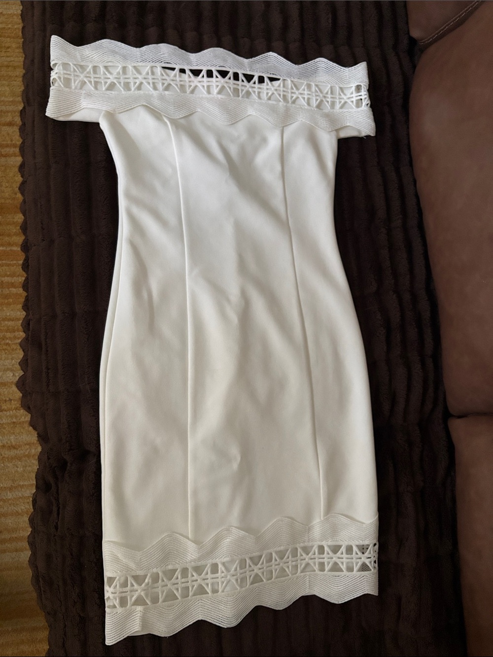 River Island Midi Off the Shoulder Dress